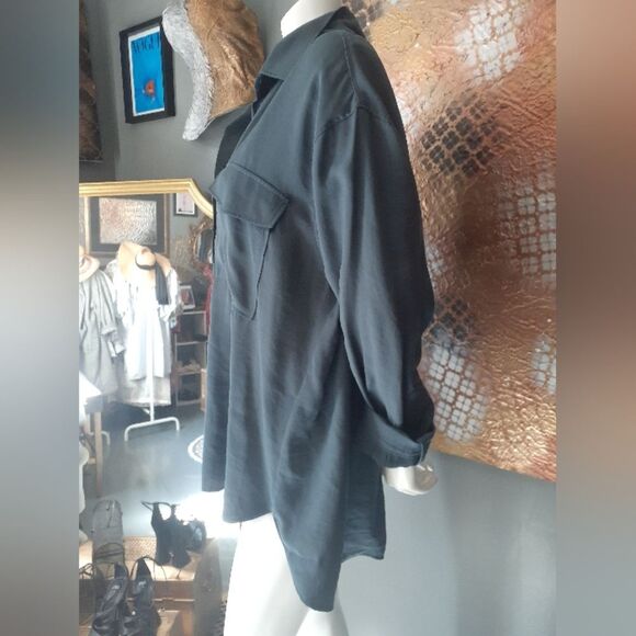 Nwot Zara Modal Blend Button Down Shirt - Picture 6 of 14